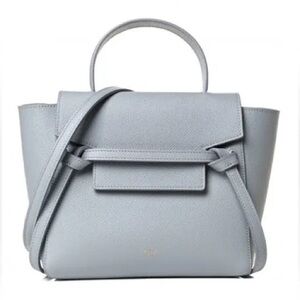 Celine Micro Belt bag in grained calfskin - soft blue